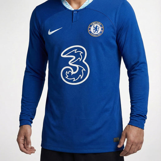 חולצת משחק צ׳לסי בית 22/23 שרוול ארוך - TheFutbolistaCloset