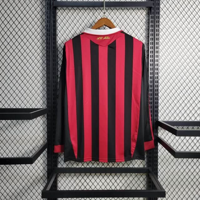 חולצת משחק מילאן בית 09/10 שרוול ארוך - TheFutbolistaCloset