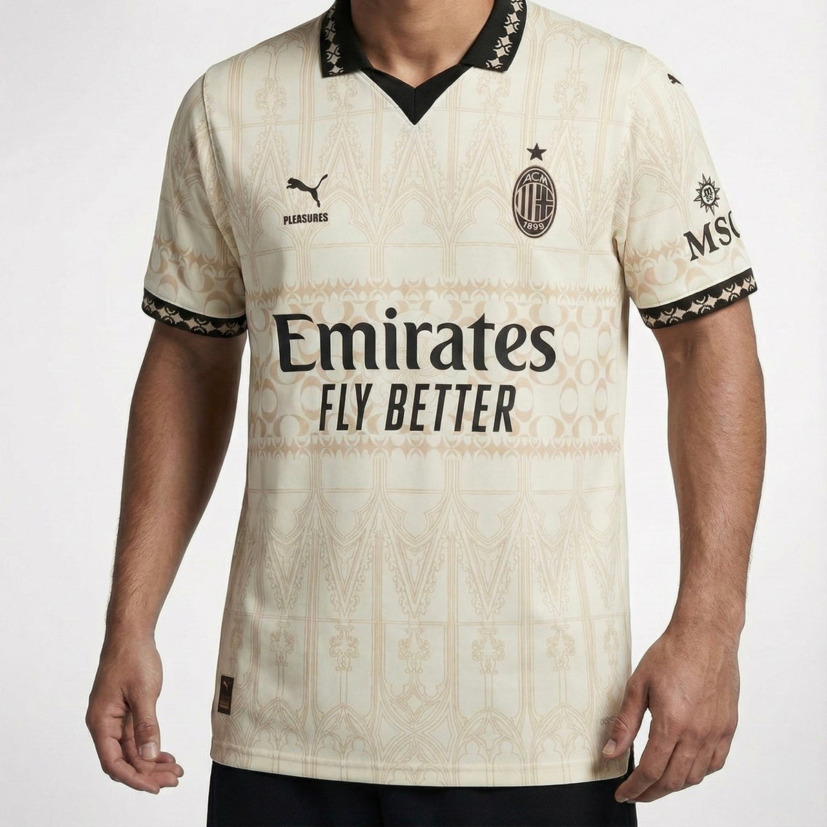 חולצת משחק רשמית מילאן רביעית לבנה 23/24 - TheFutbolistaCloset