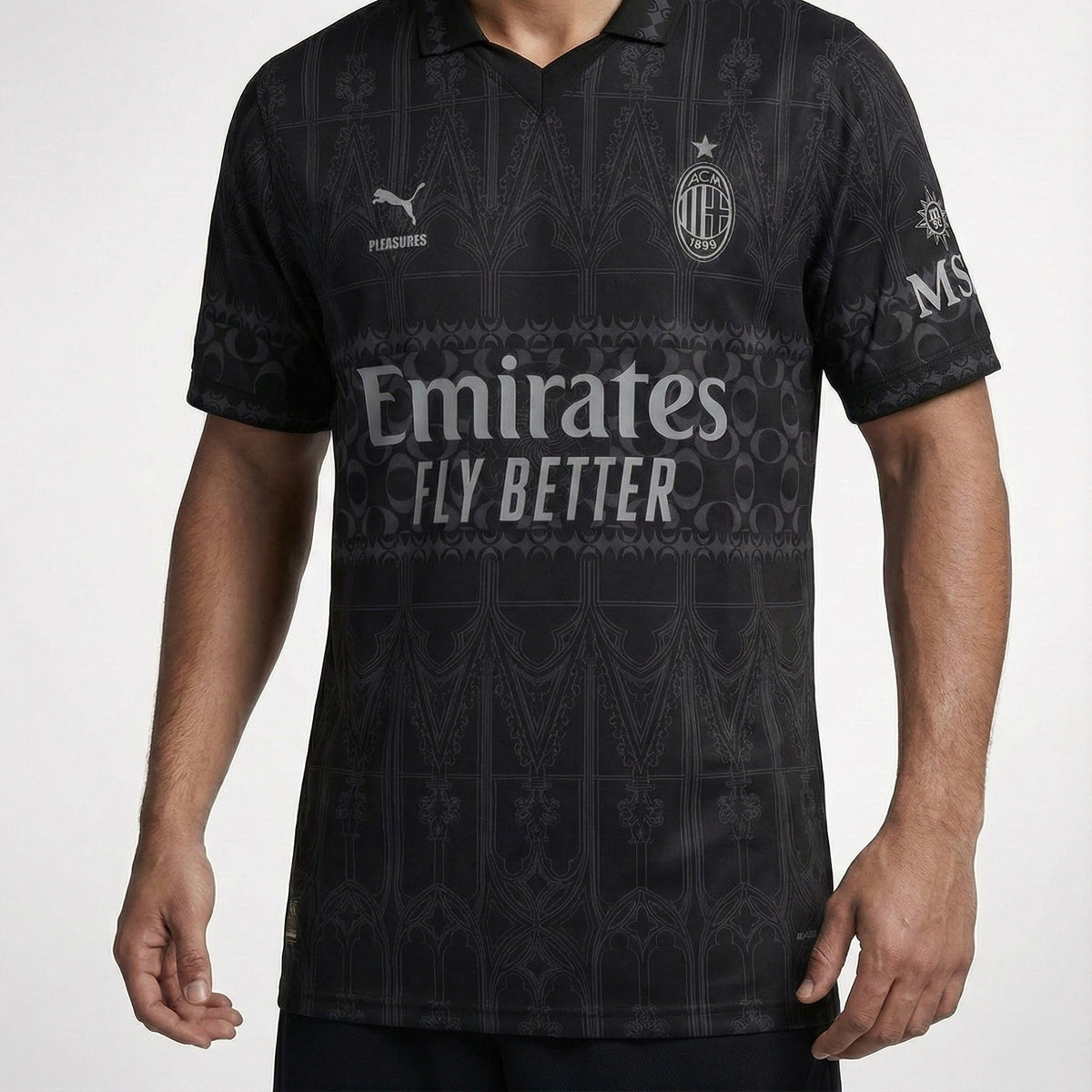 חולצת משחק רשמית מילאן רביעית שחורה 23/24 - TheFutbolistaCloset