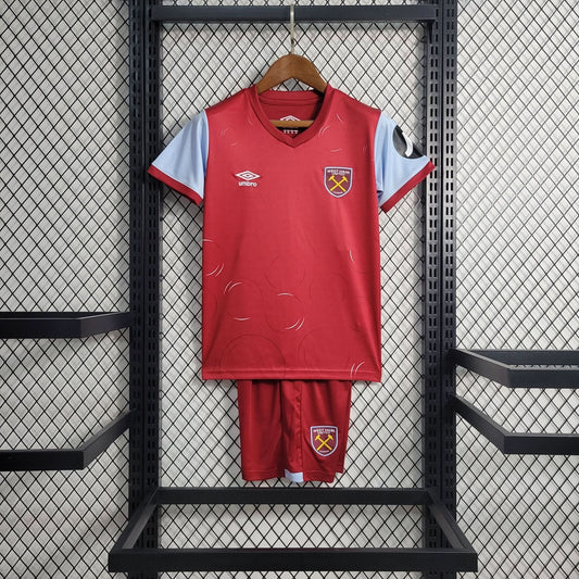 West Ham 23/24 Home Kids Set - TheFutbolistaCloset